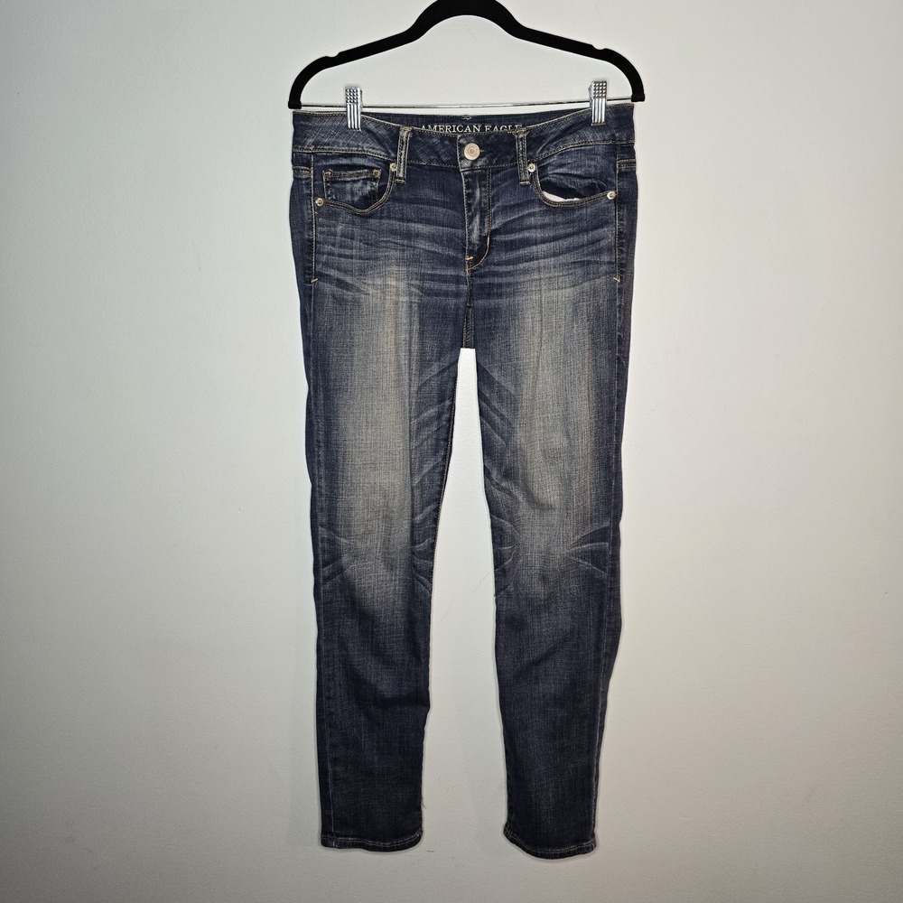 American Eagle Skinny Jeans Darkwash Denim Womens 6